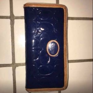 Coach royal blue wallet.